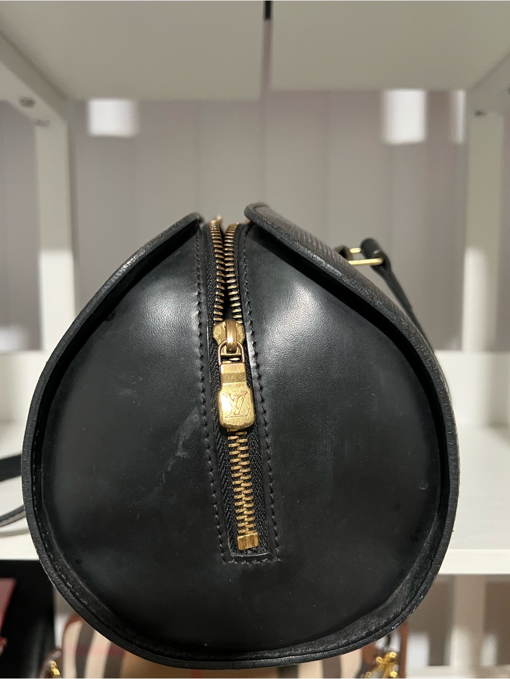 Louis Vuitton Black Epi Leather Barrel Bag with Tonal Straps - Picture 2 of 4